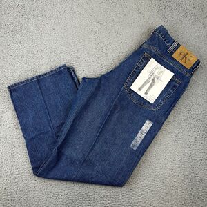 Calvin Klein Jeans Men’s Size 38 Medium Wash Blue Denim Straight Leg Low Waist